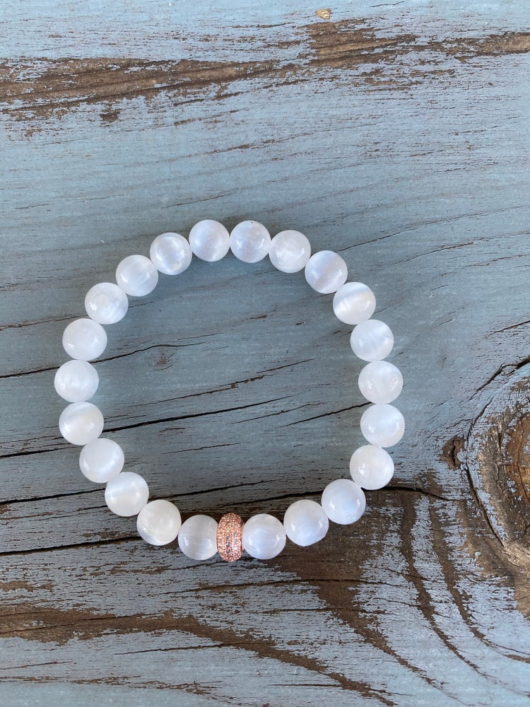 Selenite Stretch Bracelet